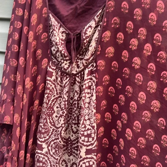 Free People | Boho Flowy Oversized Draped Top size Medium - Picture 2 of 6